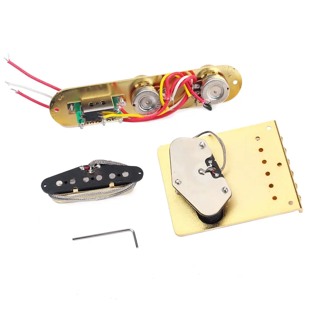 High-quality Electric Guitar 6 Saddle String Bridge Pickup Set with 3 Way Switch Control Plate Beautiful Decorative Pattern
High-quality Electric Guitar 6 Saddle String Bridge Pickup Set with 3 Way Switch Control Plate Beautiful Decorative Pattern