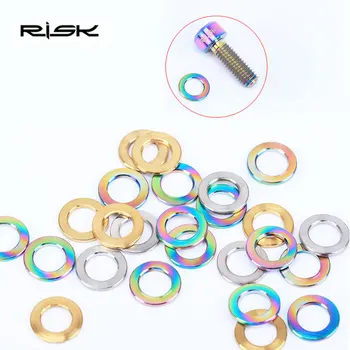 RISK 10PCS/lot Flat Washer for Bicycle M5/M6 Titanium Bike Ti Bolts Screw Spacer for MTB Bicyce Bolts Parts Cycling Bolt Spacer
RISK 10PCS/lot Flat Washer for Bicycle M5/M6 Titanium Bike Ti Bolts Screw Spacer for MTB Bicyce Bolts Parts Cycling Bolt Spacer