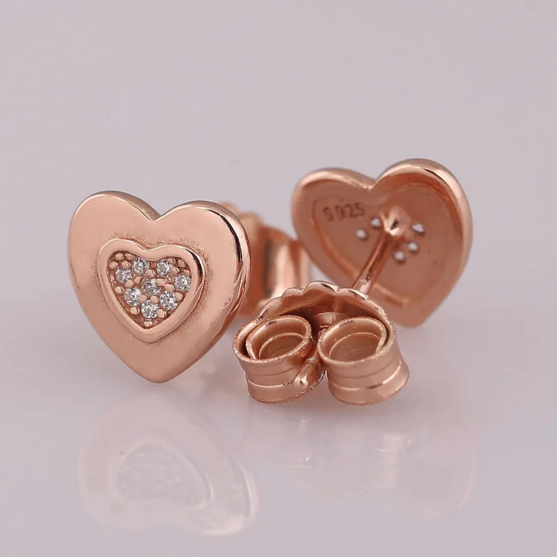 Authentic 925 Sterling Silver Rose Logo Heart Earring With Crystal Stud Earring For Women Wedding Gift Fine Pandora Jewelry
Authentic 925 Sterling Silver Rose Logo Heart Earring With Crystal Stud Earring For Women Wedding Gift Fine Pandora Jewelry