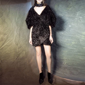 Fashion Sparkly Women Black Sequin Short Dress Party Outfit Casual Christmas Celebrity Girl Vestido Apparel Couture Wholesale
Fashion Sparkly Women Black Sequin Short Dress Party Outfit Casual Christmas Celebrity Girl Vestido Apparel Couture Wholesale
