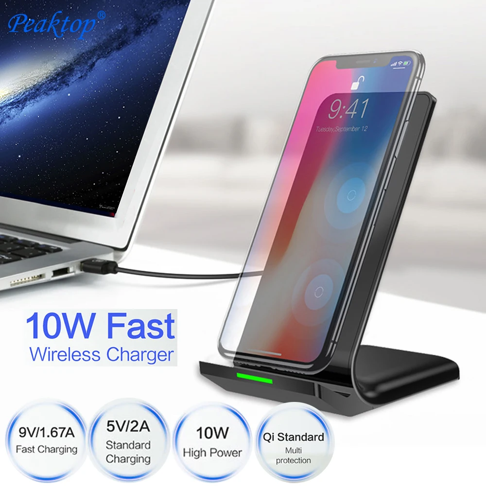 10W Qi Wireless Charger For iPhone X 8 Plus Fast Charging Holder For Samsung S8 Plus S7 S6 edge Note 8 Phone Fast Charger
10W Qi Wireless Charger For iPhone X 8 Plus Fast Charging Holder For Samsung S8 Plus S7 S6 edge Note 8 Phone Fast Charger