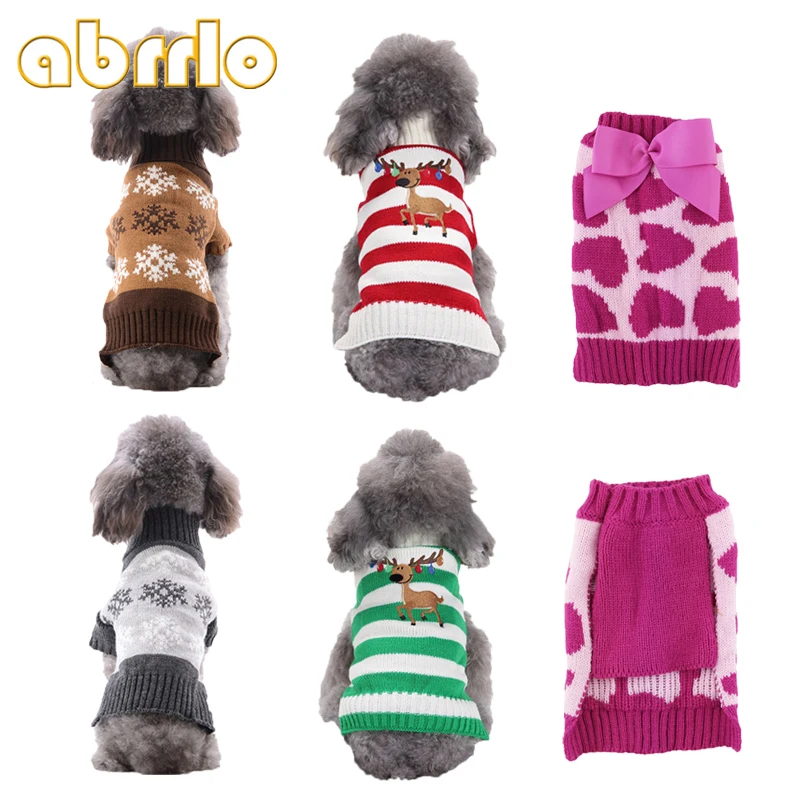 Christmas Pet Dog Sweater Jumper Winter Warm Reindeer knitted Sweaters Dog Clothes Dachshund Xmas Sweater with deer XS-L Abrrlo
Christmas Pet Dog Sweater Jumper Winter Warm Reindeer knitted Sweaters Dog Clothes Dachshund Xmas Sweater with deer XS-L Abrrlo