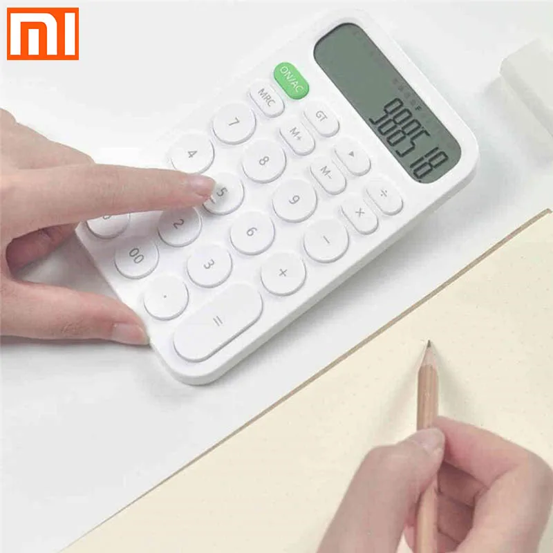Xiaomi MIIIW 12 digits electronic calculator simple LED diode LED display tool for calculating office workers student stationery
Xiaomi MIIIW 12 digits electronic calculator simple LED diode LED display tool for calculating office workers student stationery