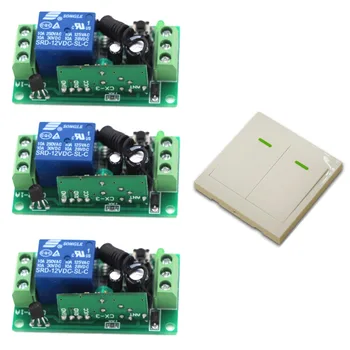New DC9V 12V24V 1CH Wireless Remote Control Switch System Receiver+Wall Panel Remote Transmitter Sticky Remote Smart Home Switch
New DC9V 12V24V 1CH Wireless Remote Control Switch System Receiver+Wall Panel Remote Transmitter Sticky Remote Smart Home Switch