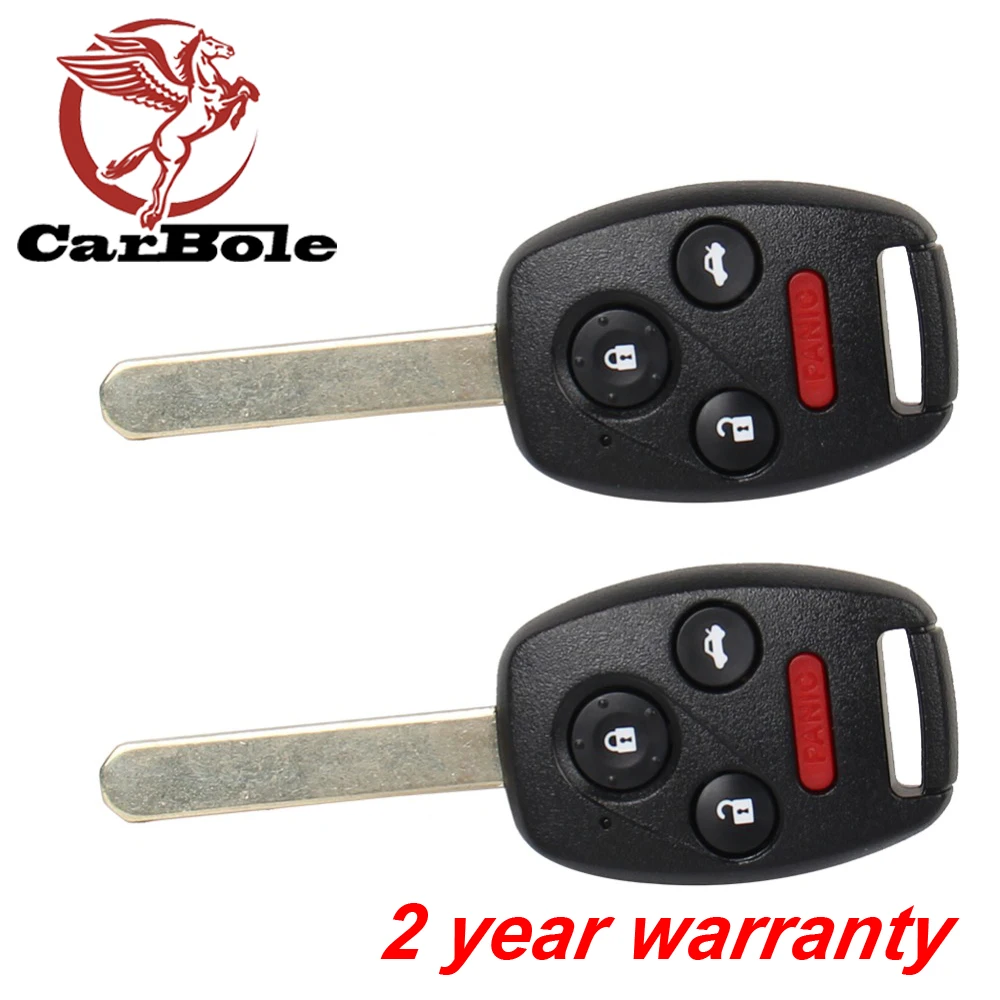 CARBOLE 2 pcs New Replacement Uncut 2003 - 2007 Honda Accord Remote Keyless Entry Key Fob
CARBOLE 2 pcs New Replacement Uncut 2003 - 2007 Honda Accord Remote Keyless Entry Key Fob