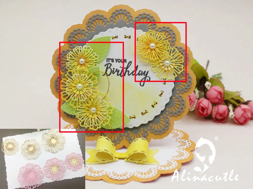 METAL CUTTING DIES cut 4pc flower floral AlinaCraft Scrapbooking paper craft card album knife mold punch stencil
METAL CUTTING DIES cut 4pc flower floral AlinaCraft Scrapbooking paper craft card album knife mold punch stencil
