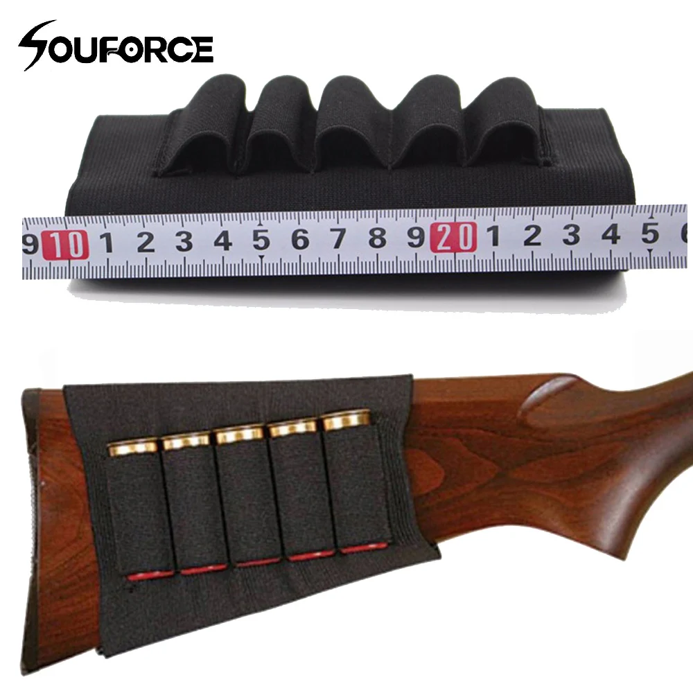 Airsoft Rifle Hunting Tactical Shotgun Pouches 5 Butt Cartridges Stock Shell Holder Elastic Fabric Ammunition Carrier Pouch
Airsoft Rifle Hunting Tactical Shotgun Pouches 5 Butt Cartridges Stock Shell Holder Elastic Fabric Ammunition Carrier Pouch