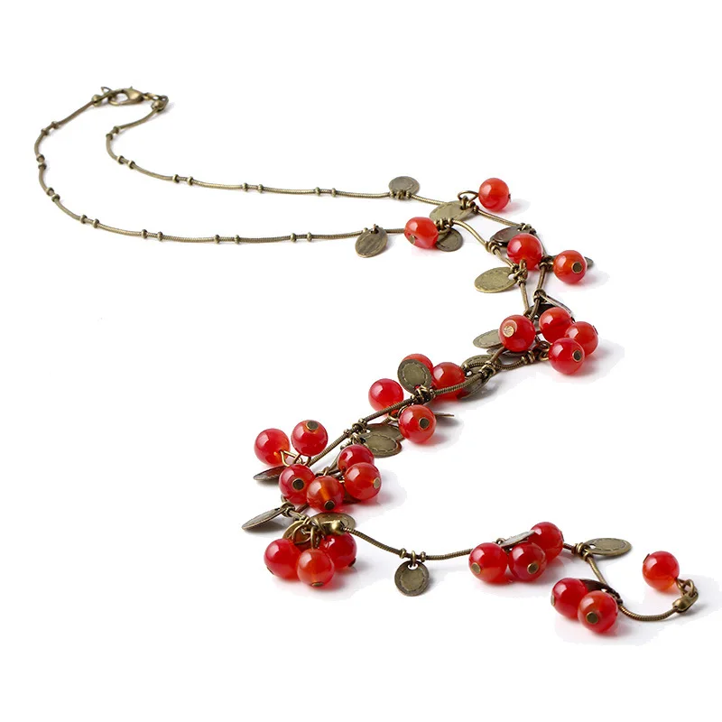 LNRRABC Retro Women Statement Necklace Red Cherries Pendant Long Sweater Decoration Chain Female Fashion Jewelry Accessories
LNRRABC Retro Women Statement Necklace Red Cherries Pendant Long Sweater Decoration Chain Female Fashion Jewelry Accessories