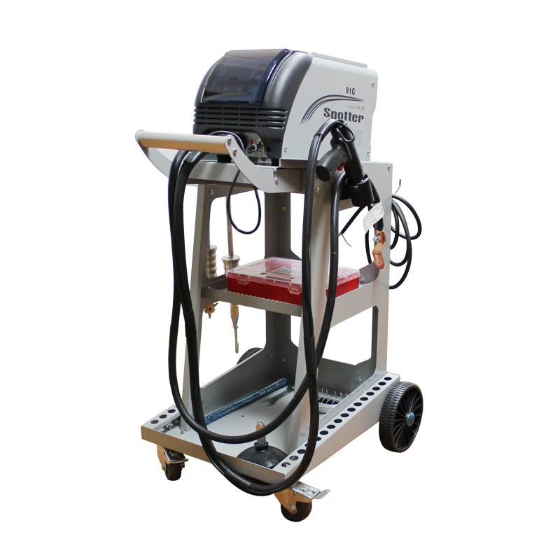 CE certified 1 year warranty 220V or 110V car spotter with trolley for auto body dent repair with dent puller kit spot welding
CE certified 1 year warranty 220V or 110V car spotter with trolley for auto body dent repair with dent puller kit spot welding
