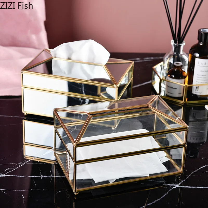 Golden Rim Transparent Glass Tissue Box Kitchen Living Room Paper Towel Storage Tool Tissue Box Napkin Holder
Golden Rim Transparent Glass Tissue Box Kitchen Living Room Paper Towel Storage Tool Tissue Box Napkin Holder