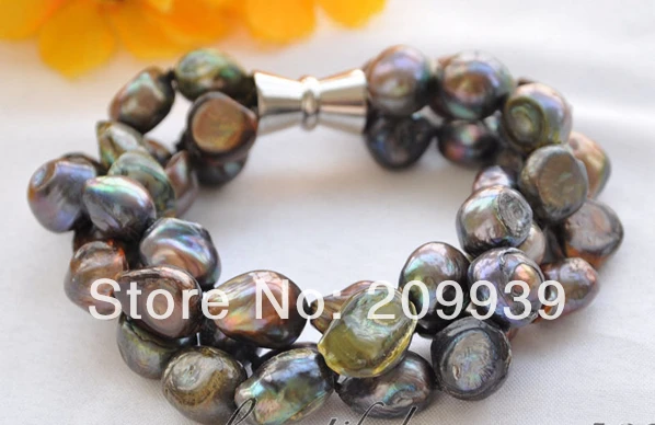 huij 00482 8" BAROQUE coffee green black freshwater pearl bracelet magnet
huij 00482 8" BAROQUE coffee green black freshwater pearl bracelet magnet