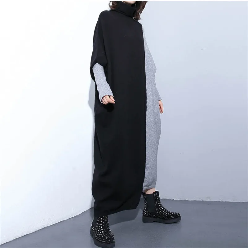 2019 New Spring Plus Size Patchwork Batwing Loose Casual Irregular Hit Color Sweaters Long Turtleneck Women Sweaters RE2230
2019 New Spring Plus Size Patchwork Batwing Loose Casual Irregular Hit Color Sweaters Long Turtleneck Women Sweaters RE2230