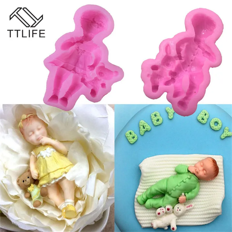TTLIFE 1PC 3D Lovely Baby Boy Girl Shape Cake Stencils Chocolate Silicone Soap Mold Fondant Decorating Tool Cozinha Baking
TTLIFE 1PC 3D Lovely Baby Boy Girl Shape Cake Stencils Chocolate Silicone Soap Mold Fondant Decorating Tool Cozinha Baking