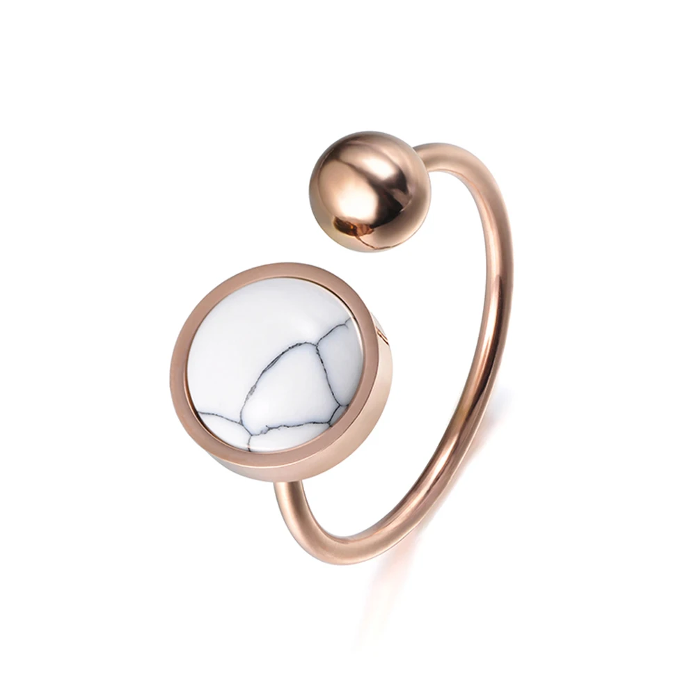 JeeMango Trendy Ring Round Shape White Magnesite Rose Gold Color Titanium Steel Anniversary Rings For Women Anillos Mujer R17054
JeeMango Trendy Ring Round Shape White Magnesite Rose Gold Color Titanium Steel Anniversary Rings For Women Anillos Mujer R17054