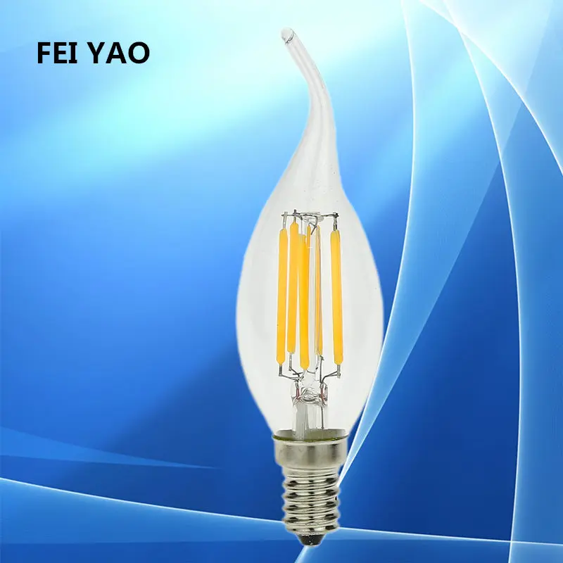 100X LED Candle bulb E14 E12 2W 4W 6W AC220V 110V C35 Dimmable Retro Filament LED Bulb Lamp Candle Light Chandelier Night Light
100X LED Candle bulb E14 E12 2W 4W 6W AC220V 110V C35 Dimmable Retro Filament LED Bulb Lamp Candle Light Chandelier Night Light