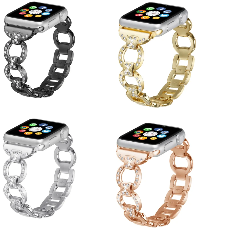 strap For Apple Watch band 42mm/38mm 40mm 44mm Stainless Steel link Bracelet diamond metal Buckle Strap For iwatch 4/3/2/1
strap For Apple Watch band 42mm/38mm 40mm 44mm Stainless Steel link Bracelet diamond metal Buckle Strap For iwatch 4/3/2/1