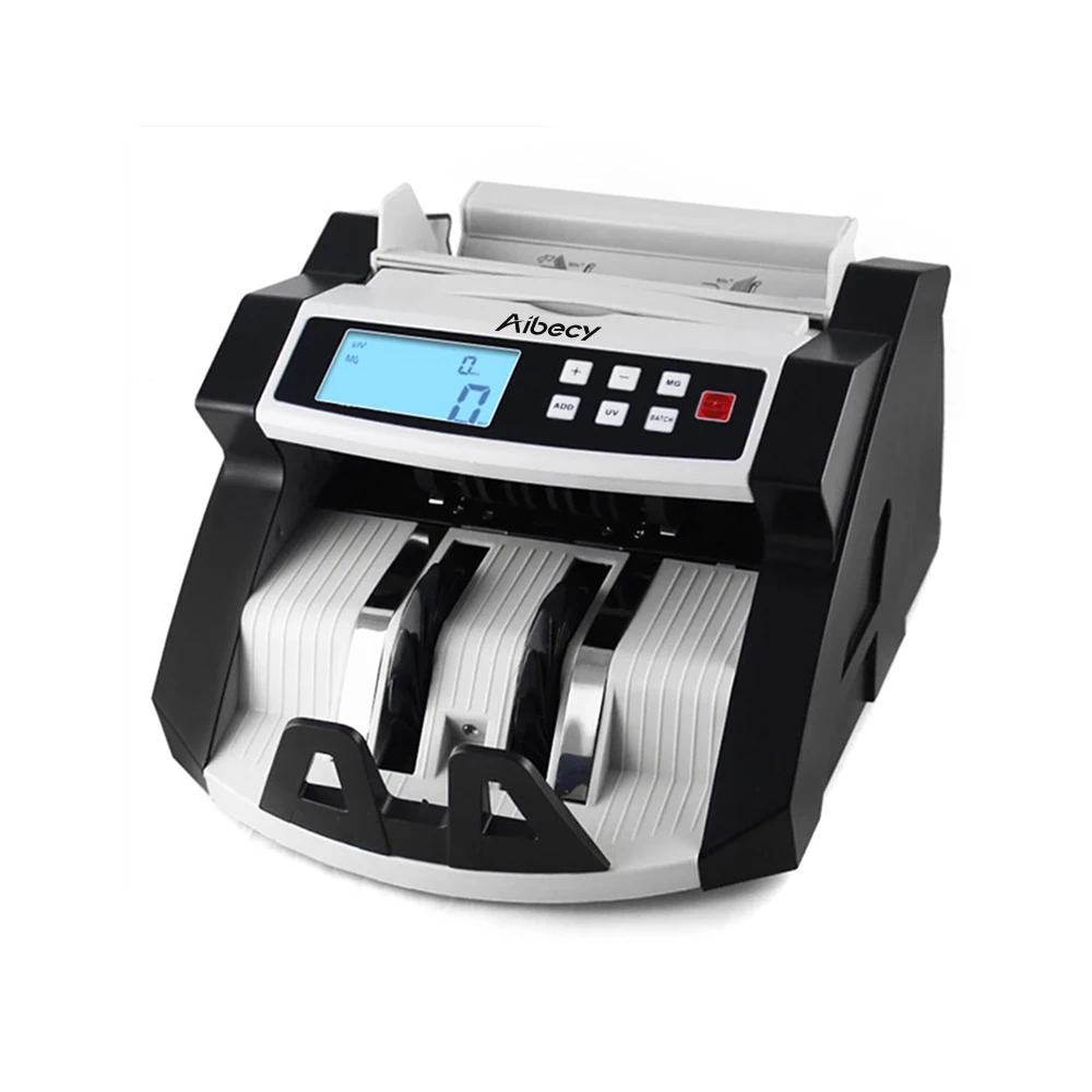 Automatic Banknote Money Counter Bill Cash Counter Counting Machine LCD Display with UV MG Counterfeit Detector
Automatic Banknote Money Counter Bill Cash Counter Counting Machine LCD Display with UV MG Counterfeit Detector