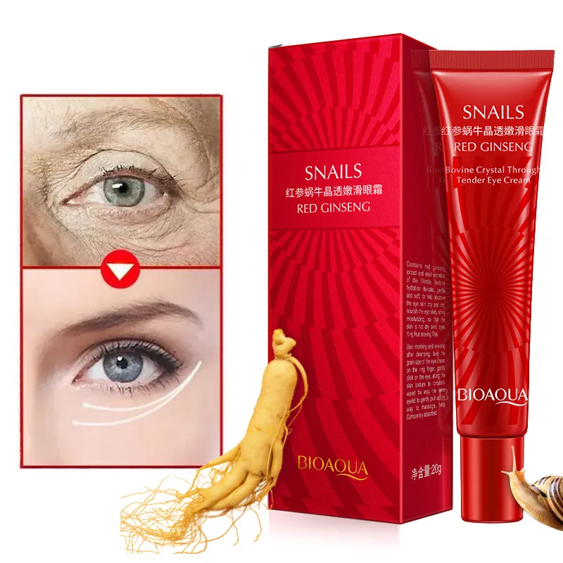 Dropshiping Red Ginseng Snail Anti Wrinkle Anti Aging Ageless Remove Dark Circles Puffiness Eye Lifting Moisturizer Care Essence
Dropshiping Red Ginseng Snail Anti Wrinkle Anti Aging Ageless Remove Dark Circles Puffiness Eye Lifting Moisturizer Care Essence