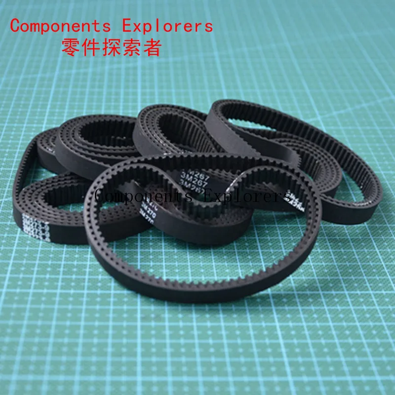 

HTD3M Timing Belt, 186mm length,62 teeth,9mm width,Closed-loop, Endless, 5pcs/lot