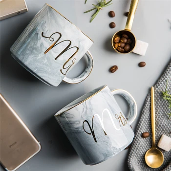 Upscale Marble Ceramic Mugs Gold Plating Couple Lover's Gift Morning Mug Milk Coffee Tea Breakfast Unique Porcelain Cup MRS MR
Upscale Marble Ceramic Mugs Gold Plating Couple Lover's Gift Morning Mug Milk Coffee Tea Breakfast Unique Porcelain Cup MRS MR