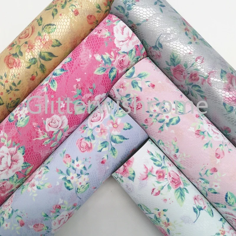 Glitterwishcome 21X29CM A4 Size Faux Leather Fabric, Synthetic leather, Lace Rose Printed Faux Leather Sheets for Bows, GM399A
Glitterwishcome 21X29CM A4 Size Faux Leather Fabric, Synthetic leather, Lace Rose Printed Faux Leather Sheets for Bows, GM399A