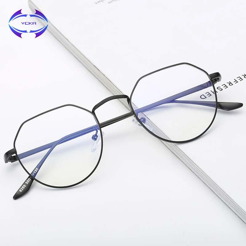 VCKA Women Anti-Blue Rays blocking Eye Glasses Metal Frame Men Eyeglasses omputer Spectacle Male Female Gaming Eyewear
VCKA Women Anti-Blue Rays blocking Eye Glasses Metal Frame Men Eyeglasses omputer Spectacle Male Female Gaming Eyewear