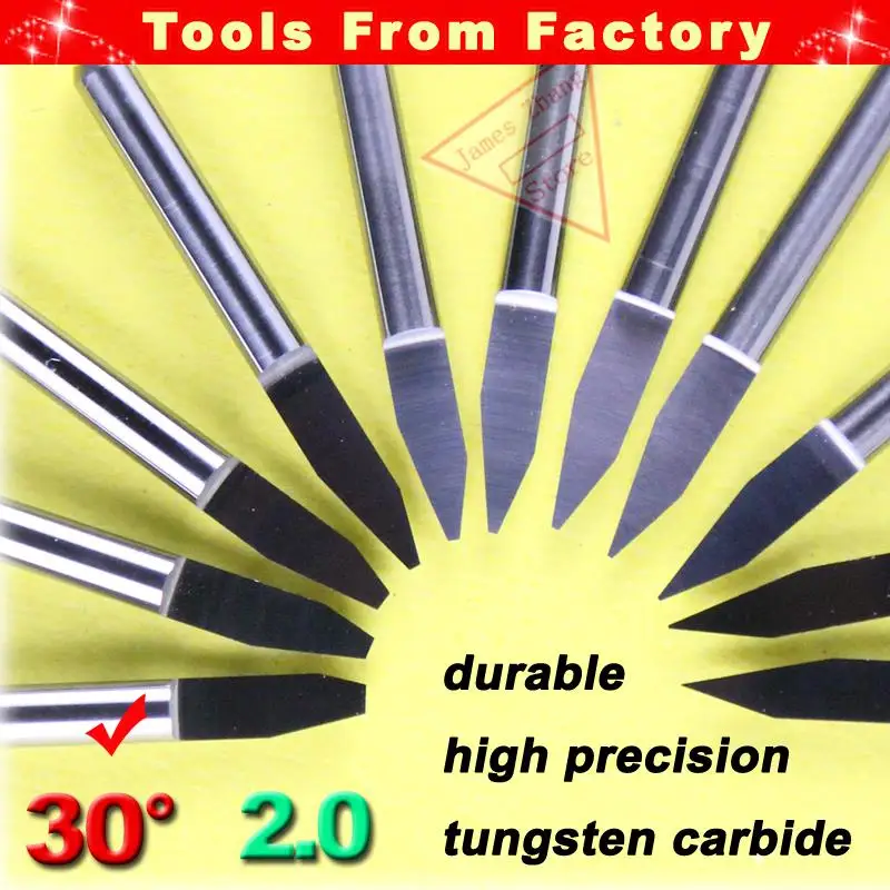 1pcs New Carbide PCB Cutter CNC Engraving knife Machine Router V Bits 30 Degree 2.0mm HUHAO
1pcs New Carbide PCB Cutter CNC Engraving knife Machine Router V Bits 30 Degree 2.0mm HUHAO