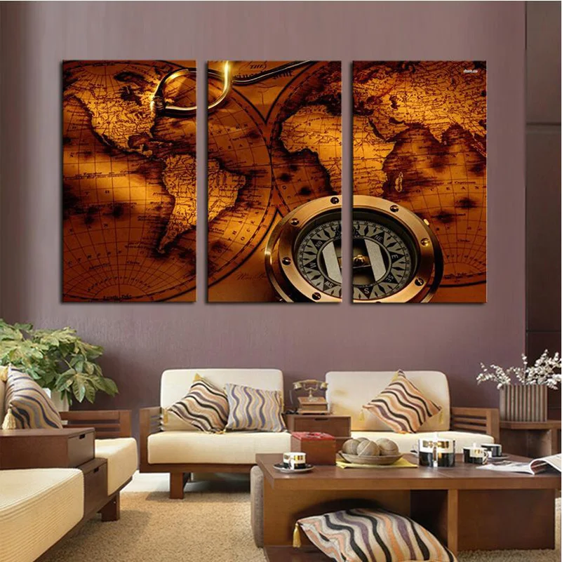 Картина на холсте с надписью world map|paintings on the wall|art paintingthe paintings |