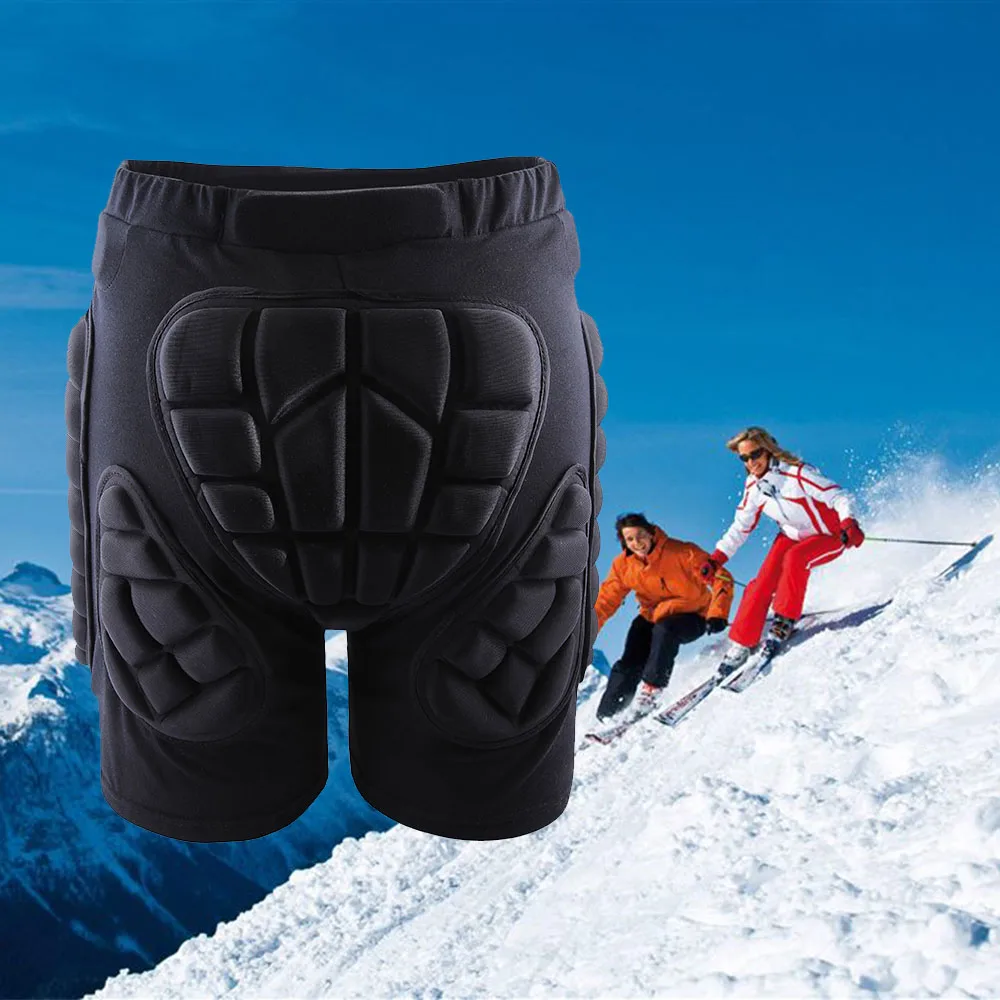 Protective Knee Pads Skiing Skating Snowboarding Impact Protection+Ski Protective Hip Padded Shorts|padded shorts|protective hip paddedhip pad shorts -