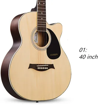 Acoustic Guitar 40 inch Folk Wood Guitar Beginner Student Male Female Instrument
Acoustic Guitar 40 inch Folk Wood Guitar Beginner Student Male Female Instrument