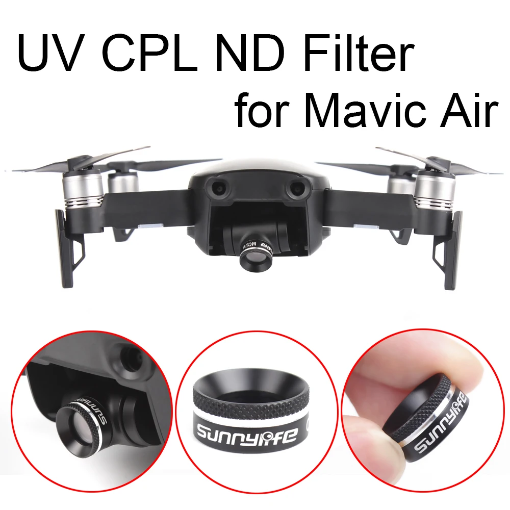 UV CPL ND4 ND8 ND16 ND32 Lens Filter for DJI MAVIC AIR Drone Camera Circular Polarizer Neutral Density Lens Filter Spare Parts
UV CPL ND4 ND8 ND16 ND32 Lens Filter for DJI MAVIC AIR Drone Camera Circular Polarizer Neutral Density Lens Filter Spare Parts