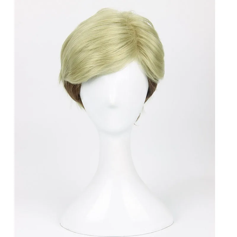 Атака на Титанов Эрвин Смит парик короткий блонд коричневый цвет Омбре косплей +