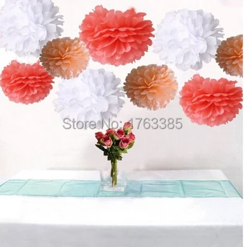 18PCS Mixed Coral Peach White Party Tissue Pom Poms Wedding Flowers Birthday Anniversary Paper Hanging Decoration
18PCS Mixed Coral Peach White Party Tissue Pom Poms Wedding Flowers Birthday Anniversary Paper Hanging Decoration