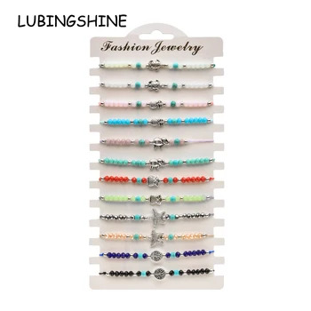 LUBINGSHINE 12 Piece/Set Rope Crystal Beads Bracelets For Women Men Tree of life Owl Elephant Charm Wristband Bangles Jewelry
LUBINGSHINE 12 Piece/Set Rope Crystal Beads Bracelets For Women Men Tree of life Owl Elephant Charm Wristband Bangles Jewelry