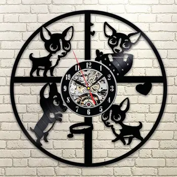 2019 Rushed Real Klok Cute Dog Wall Clocks Design Vinyl Record Clock Vintage Retro Style Watch 3d Decorative Hanging Home Decor
2019 Rushed Real Klok Cute Dog Wall Clocks Design Vinyl Record Clock Vintage Retro Style Watch 3d Decorative Hanging Home Decor