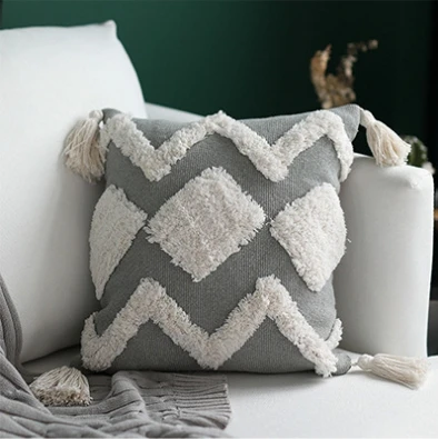 Tufted Pillow Cover Boho Cushion Cover 100% Cotton Wedding Pillow Cover Boho Home Decor, Custom Size and Color 45X45CM/40CMRD
Tufted Pillow Cover Boho Cushion Cover 100% Cotton Wedding Pillow Cover Boho Home Decor, Custom Size and Color 45X45CM/40CMRD
