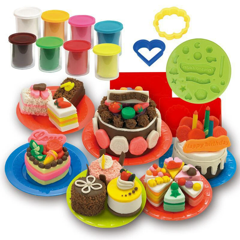 Cake Making Magic Clay DIY Kids Soft Clay Plasticine Fimo Polymer Clay Playdough Cutters Moulds Educational Slime Toys For Child
Cake Making Magic Clay DIY Kids Soft Clay Plasticine Fimo Polymer Clay Playdough Cutters Moulds Educational Slime Toys For Child