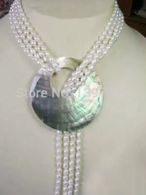 Miss charm Jew.115 6-7MM White Akoya Cultured Pearl Necklace Shell Pendant 50''
Miss charm Jew.115 6-7MM White Akoya Cultured Pearl Necklace Shell Pendant 50''