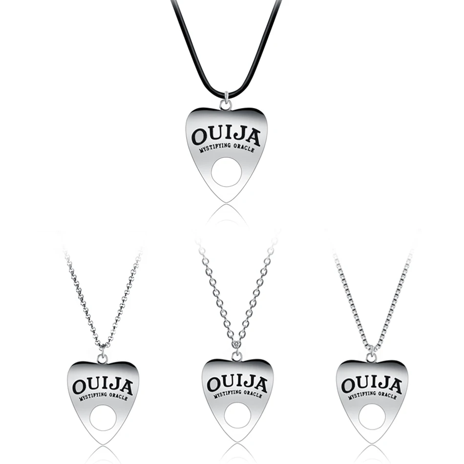 1PC Stainless Steel Pendant Ouija Board Planchette Necklace Steel Chain Punk Style Charm Statement Choker OuijaNecklace Unique
1PC Stainless Steel Pendant Ouija Board Planchette Necklace Steel Chain Punk Style Charm Statement Choker OuijaNecklace Unique