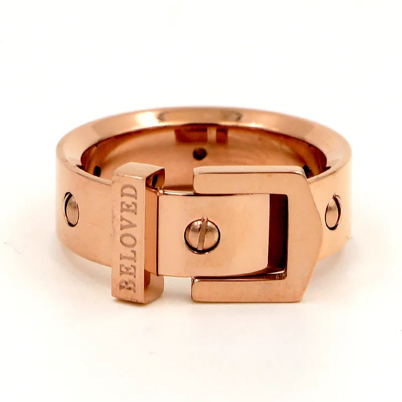 7mm Width Punk Nail Belt Buckle Ring Stainless Steel Rose Gold Color Luxury Love Screw Rings For Women Men Jewelry R009
7mm Width Punk Nail Belt Buckle Ring Stainless Steel Rose Gold Color Luxury Love Screw Rings For Women Men Jewelry R009