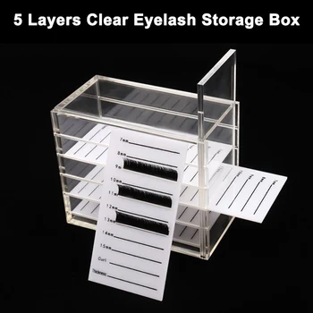 5 Layers Clear Eyelash Storage Box Makeup Organizer False Eyelashes Glue Pallet Holders 669
5 Layers Clear Eyelash Storage Box Makeup Organizer False Eyelashes Glue Pallet Holders 669