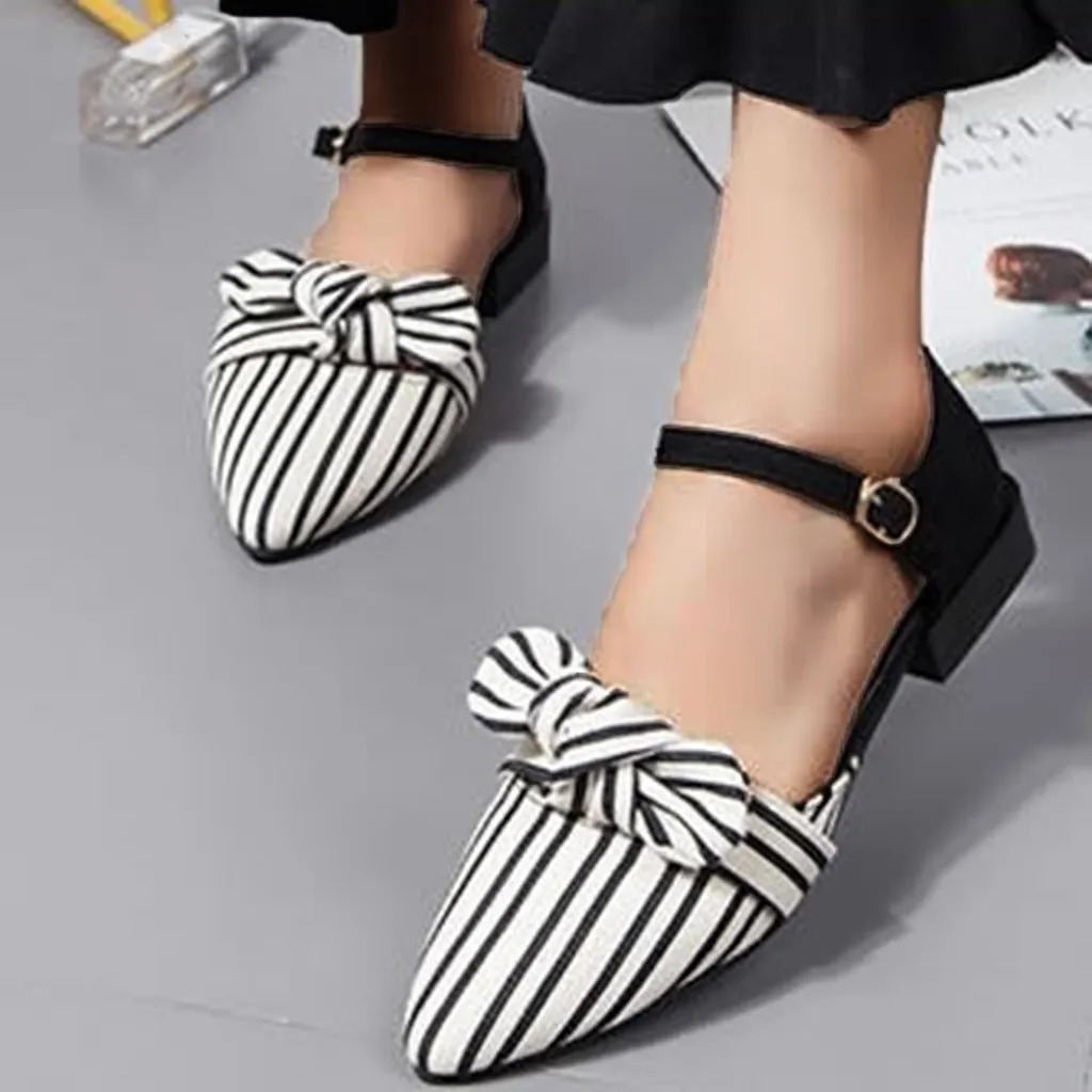 Eillysevens Fashion Women Pointed Toe Sandals Striped Bow Knot Retro Elegant Cover Heels Med Sandals Scarpe Donna Sandalo#g35
Eillysevens Fashion Women Pointed Toe Sandals Striped Bow Knot Retro Elegant Cover Heels Med Sandals Scarpe Donna Sandalo#g35
