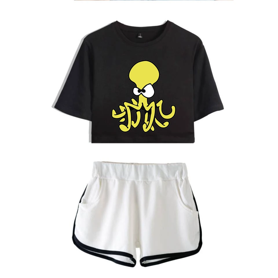 Octopus Cute Print Crop Top Sets T-shirt 2018 Hot Popular Fashion Summer Track Suit Women 2 Piece Set Women Summer Suit Set
Octopus Cute Print Crop Top Sets T-shirt 2018 Hot Popular Fashion Summer Track Suit Women 2 Piece Set Women Summer Suit Set