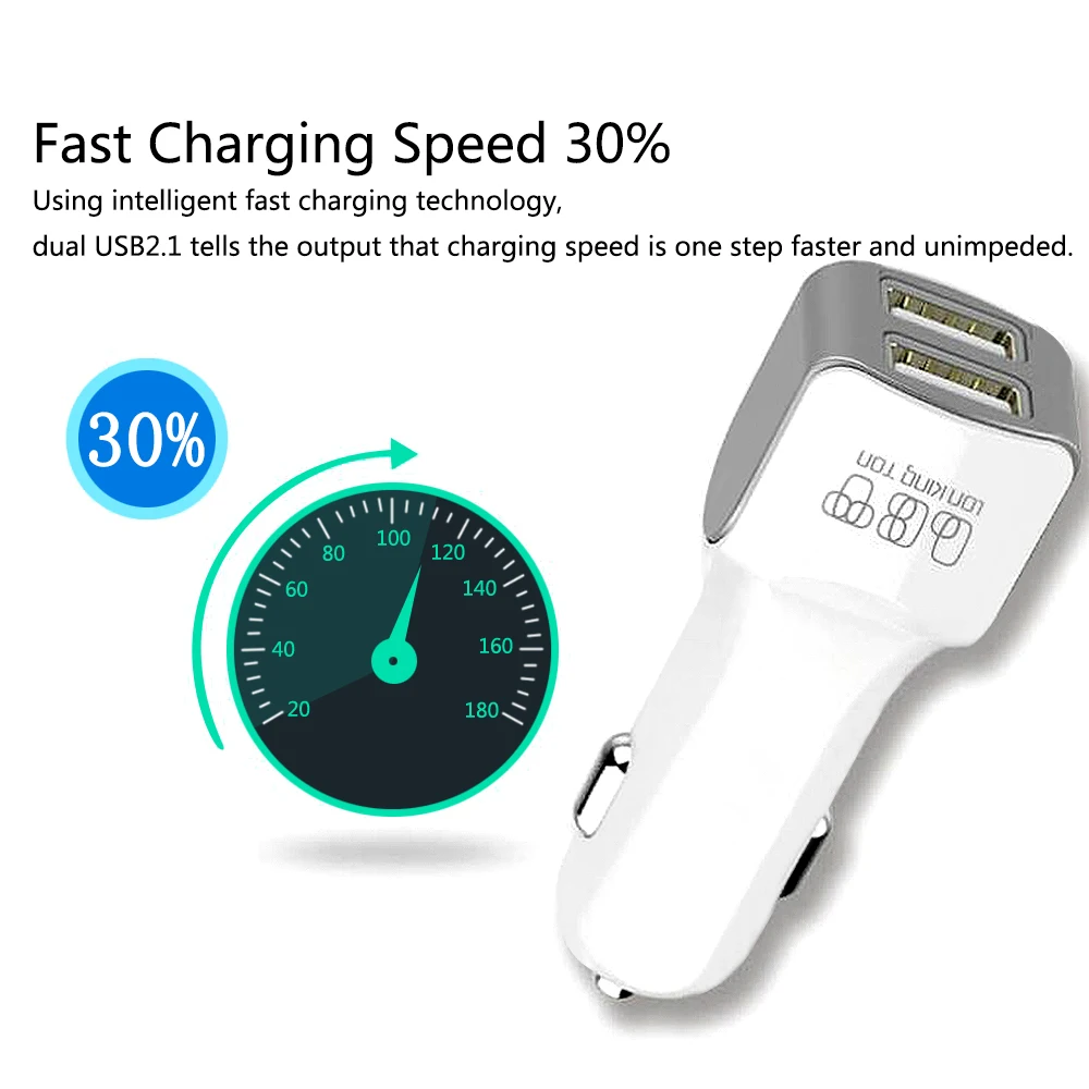 Dual USB Car Charger Smart Fast Charge For Samsung xiaomi huawei 2.0 Phone Charger Type-c Micro USB fast charging
Dual USB Car Charger Smart Fast Charge For Samsung xiaomi huawei 2.0 Phone Charger Type-c Micro USB fast charging