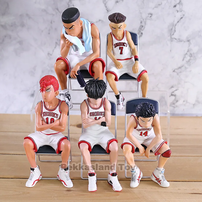 Slam Dunk Hanamichi Sakuragi Rukawa Kaede Mitsui Hisashi Miyagi Ryota Akagi Takenori Sitting Ver. PVC Figure Model Toy
Slam Dunk Hanamichi Sakuragi Rukawa Kaede Mitsui Hisashi Miyagi Ryota Akagi Takenori Sitting Ver. PVC Figure Model Toy