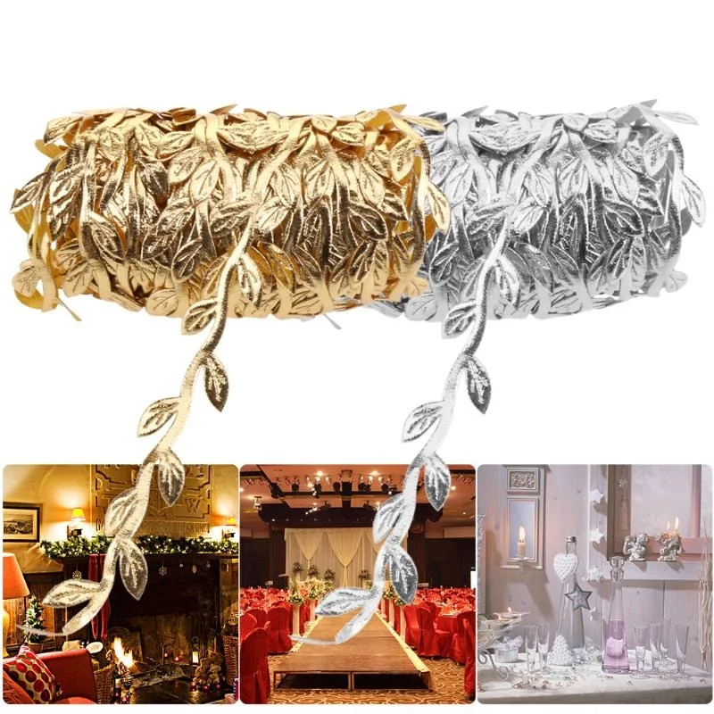10M Silver Gold Silk Artificial Leaf Leaves Vine For Party Wedding Decoration Foliage Handmade Wreath Fake Flowers
10M Silver Gold Silk Artificial Leaf Leaves Vine For Party Wedding Decoration Foliage Handmade Wreath Fake Flowers