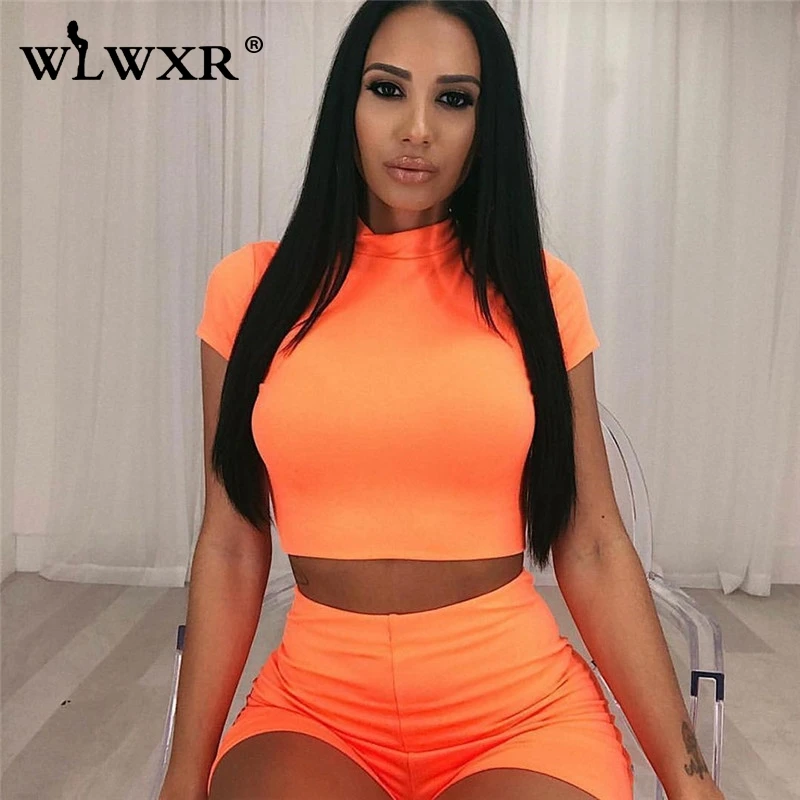 WLWXR Streetwear 2 Piece Set Summer Tracksuit Women Outfits Green Crop Top and Biker Shorts Fitness Sexy Bodycon Matching Sets
WLWXR Streetwear 2 Piece Set Summer Tracksuit Women Outfits Green Crop Top and Biker Shorts Fitness Sexy Bodycon Matching Sets