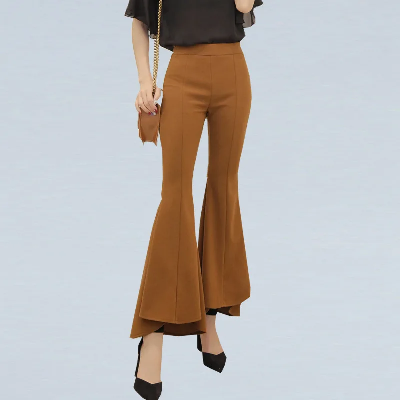 PADEGAO 2019 Comfortable Fashion Charm All-match Waist Paragraph Nine Irregular Pants Female Slim Micro Flares Spring Section
PADEGAO 2019 Comfortable Fashion Charm All-match Waist Paragraph Nine Irregular Pants Female Slim Micro Flares Spring Section