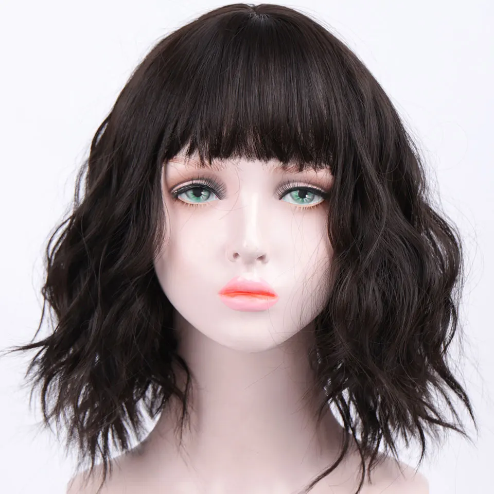 JINKAILI Short Synthetic Wavy BOB Wigs for Black Women Middle Part Nature Wigs Hair Purple Wigs with Bangs Heat Resistant Wig
JINKAILI Short Synthetic Wavy BOB Wigs for Black Women Middle Part Nature Wigs Hair Purple Wigs with Bangs Heat Resistant Wig