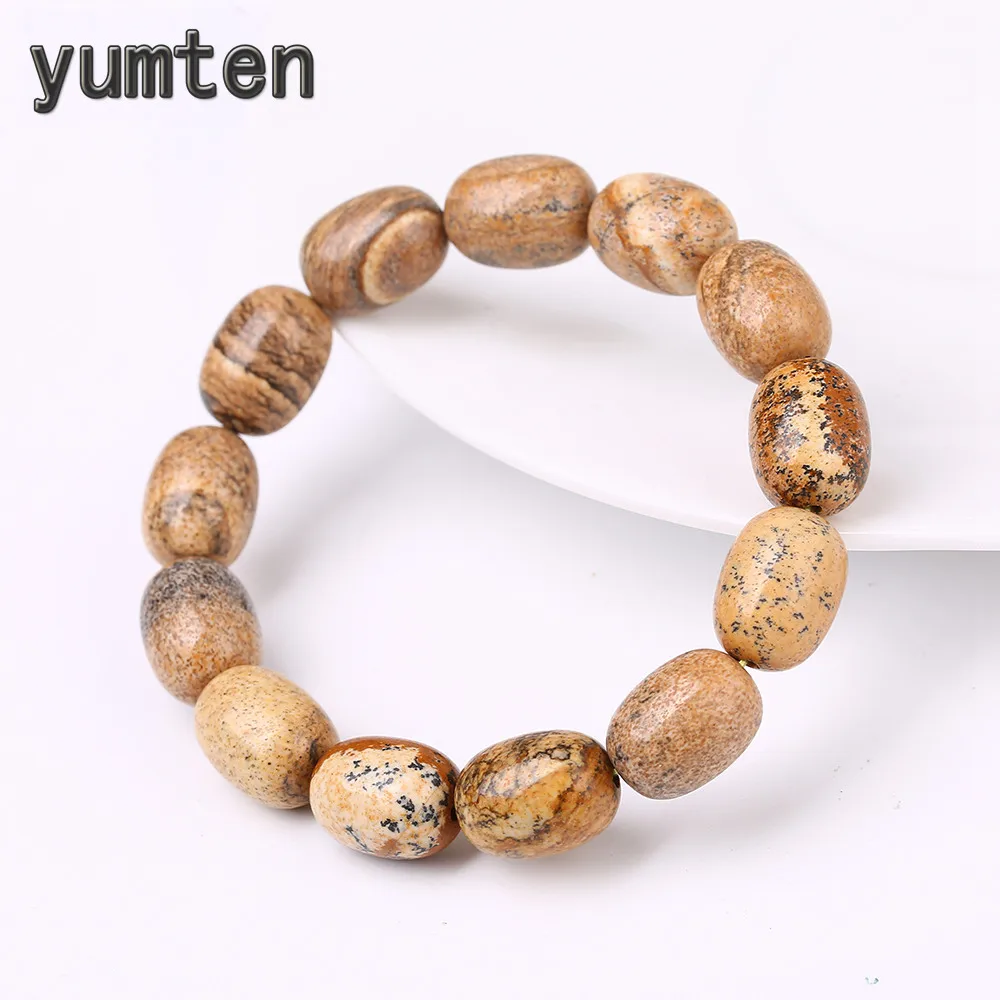 YUMTEN Unisex Natural Picture Stone Stretch Bracelet Men Agate Gift Bracelets Fashion Coupel Party Vintage Jewelry Granate Thaya
YUMTEN Unisex Natural Picture Stone Stretch Bracelet Men Agate Gift Bracelets Fashion Coupel Party Vintage Jewelry Granate Thaya